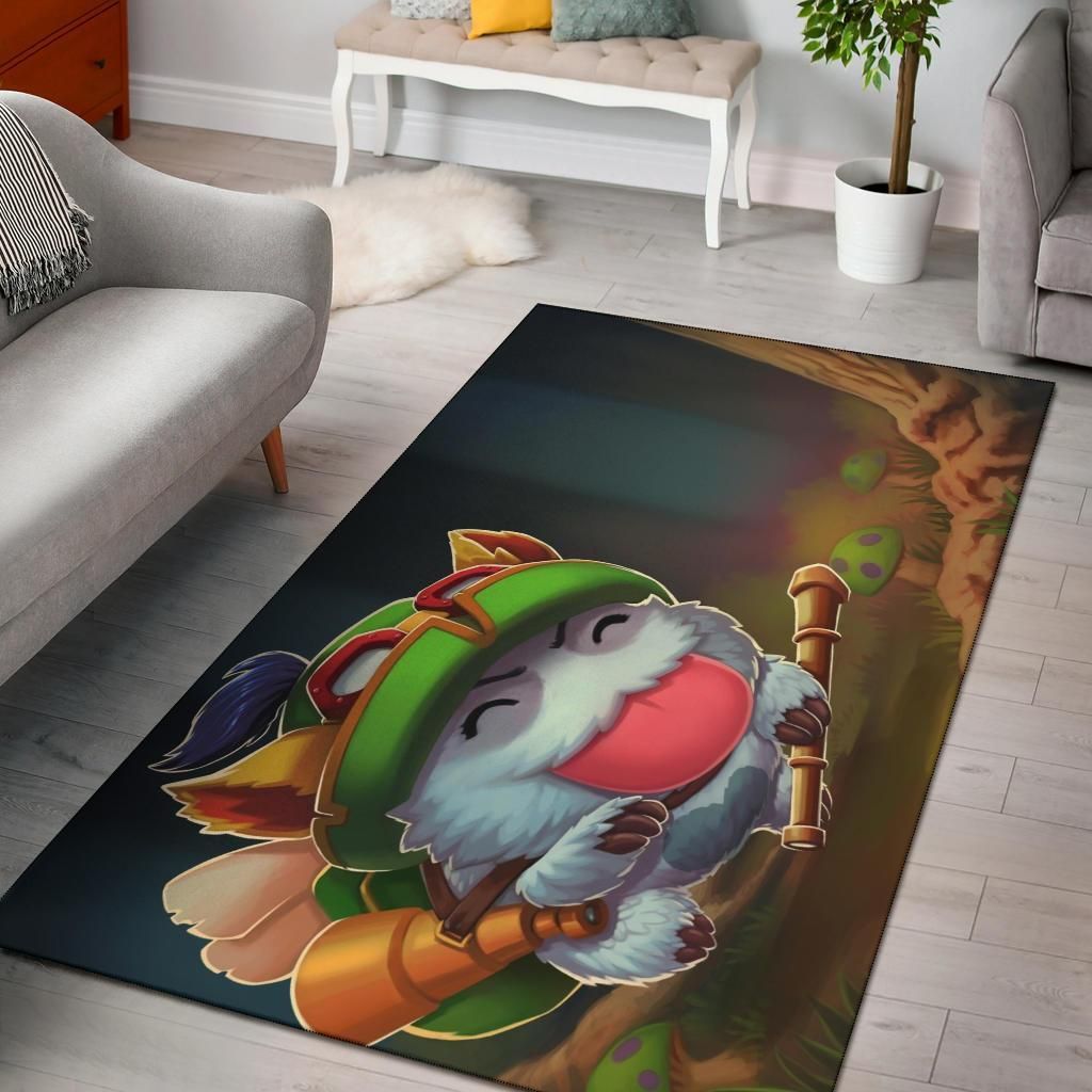 Teemo Area Rug Chrismas Gift - Indoor Outdoor Rugs