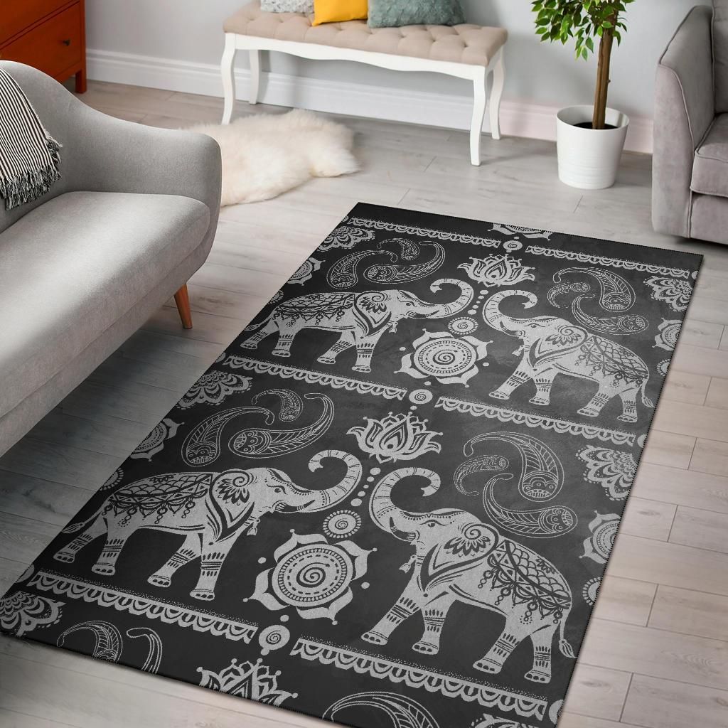 Good Fortune Elephant Area Rug Chrismas Gift - Indoor Outdoor Rugs