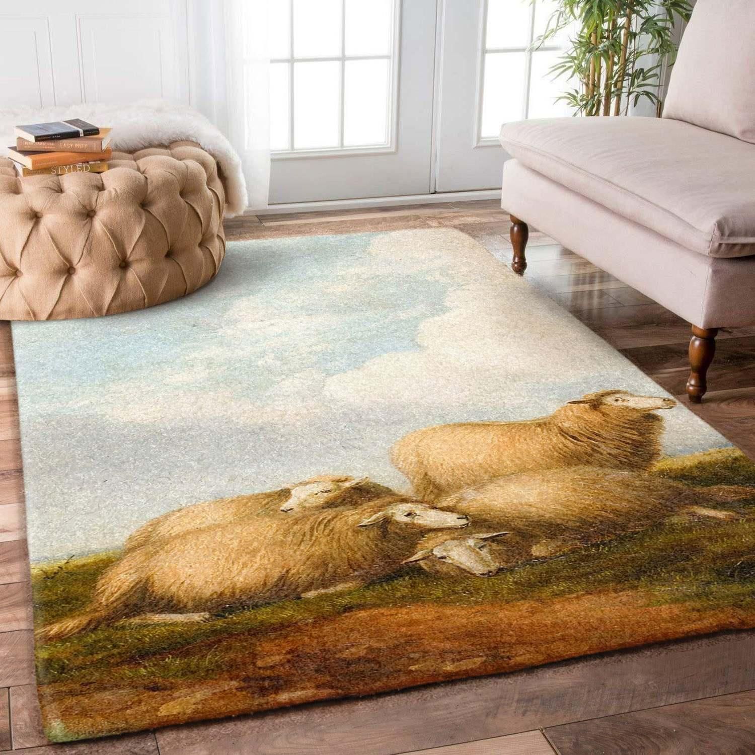 Sheep Rug Chrismas Gift - Indoor Outdoor Rugs