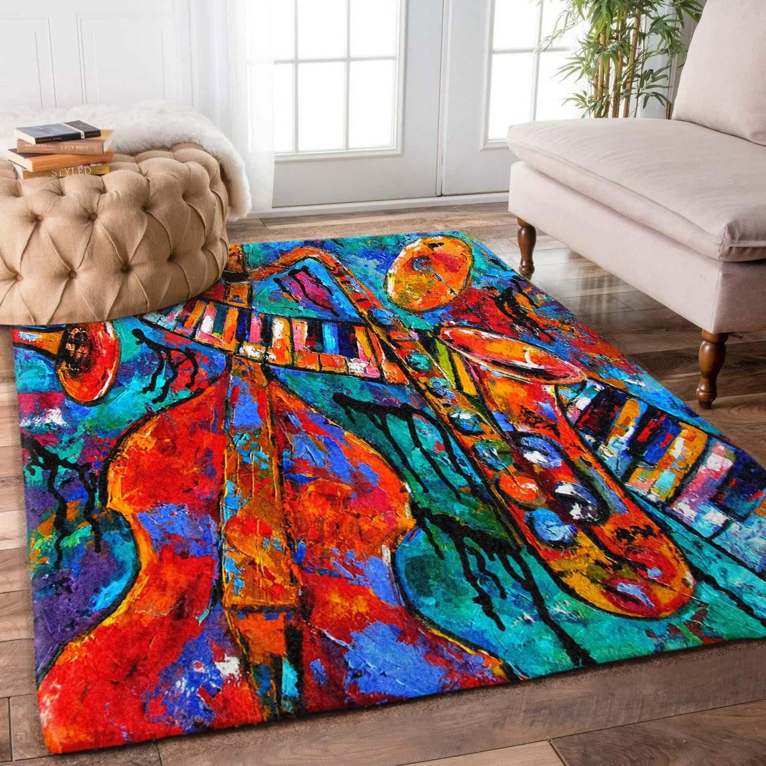 Jazz Rug Chrismas Gift - Indoor Outdoor Rugs