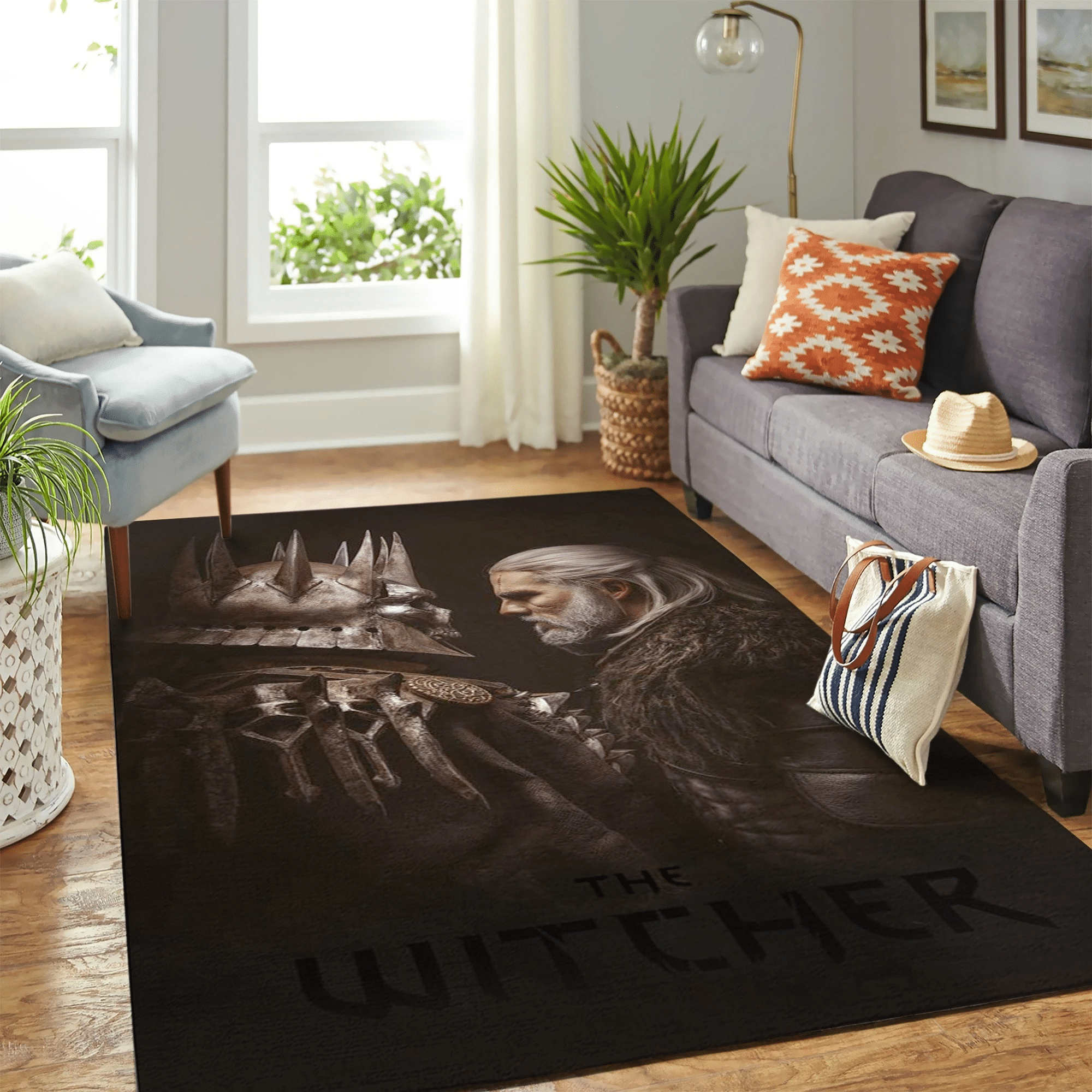 Geralt Vs Eredin The Witcher Carpet Floor Area Rug Chrismas Gift - Indoor Outdoor Rugs