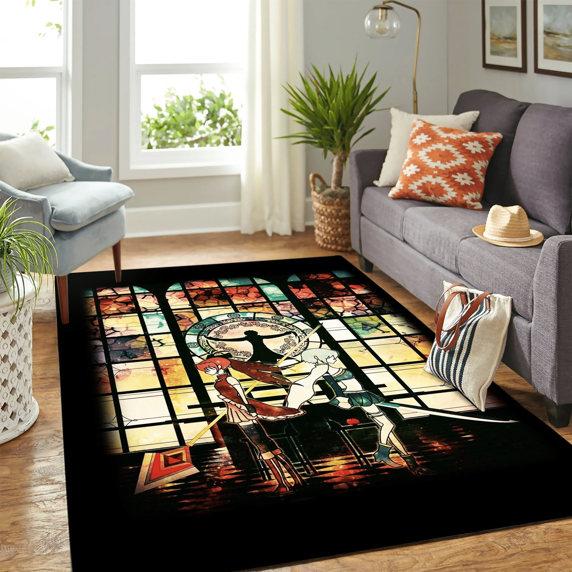 Madoka Magica Carpet Floor Area Rug Chrismas Gift - Indoor Outdoor Rugs