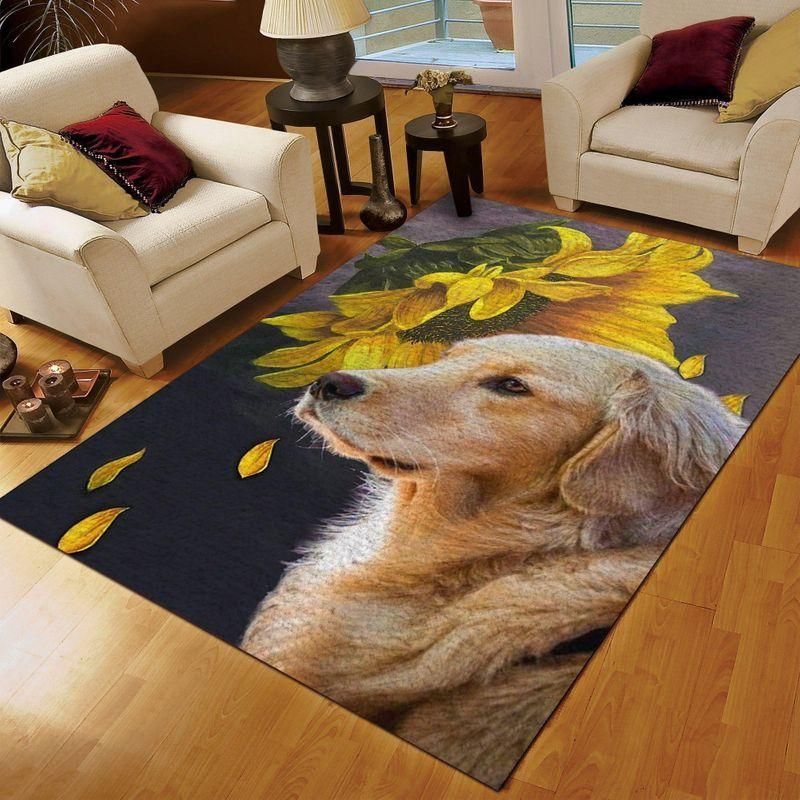 Gol Ret Sun Rug Chrismas Gift - Indoor Outdoor Rugs