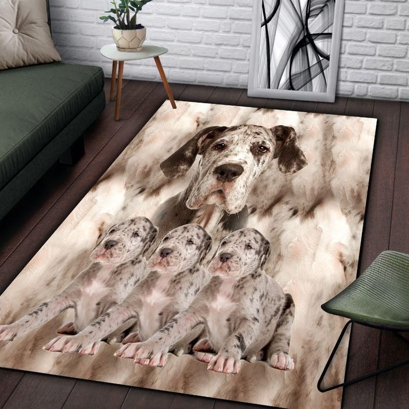 Awesome Great Dane Rectangle Rug Chrismas Gift - Indoor Outdoor Rugs