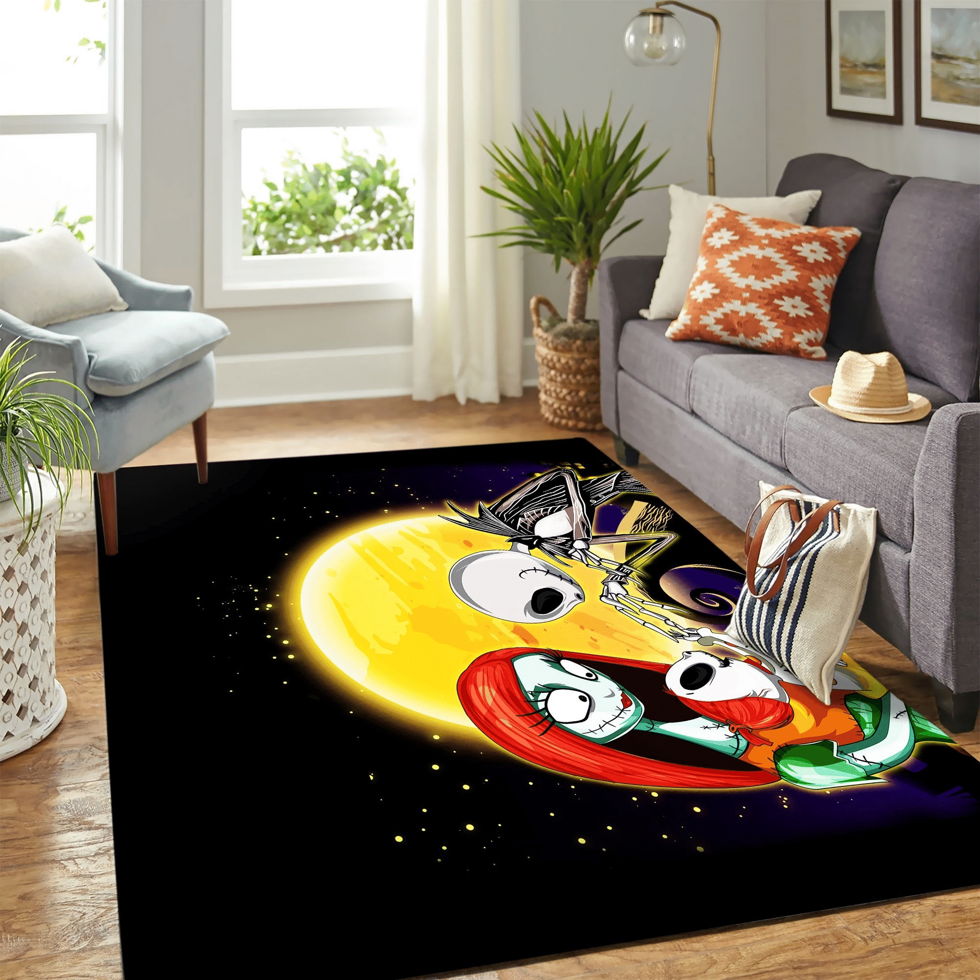 Nightmare Before Christmas Family Carpet Rug Chrismas Gift - Indoor Outdoor Rugs