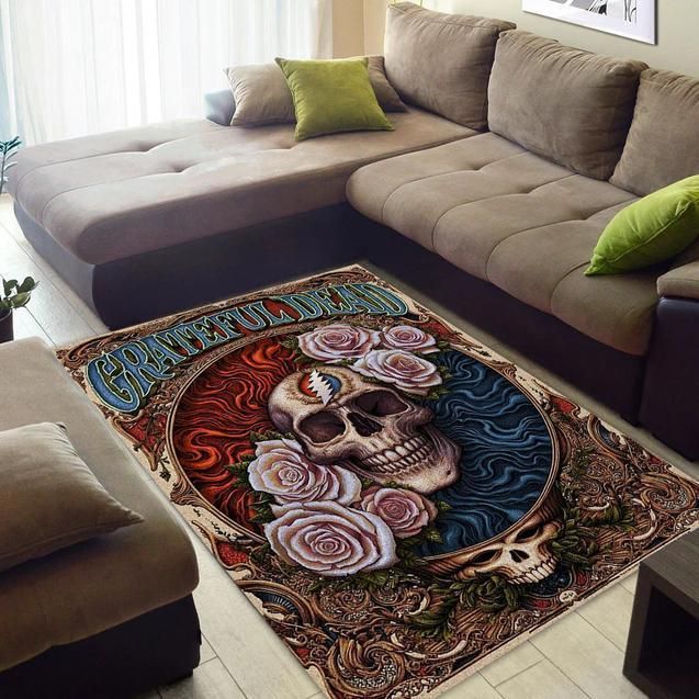 Grateful Dead Rug Chrismas Gift - Indoor Outdoor Rugs