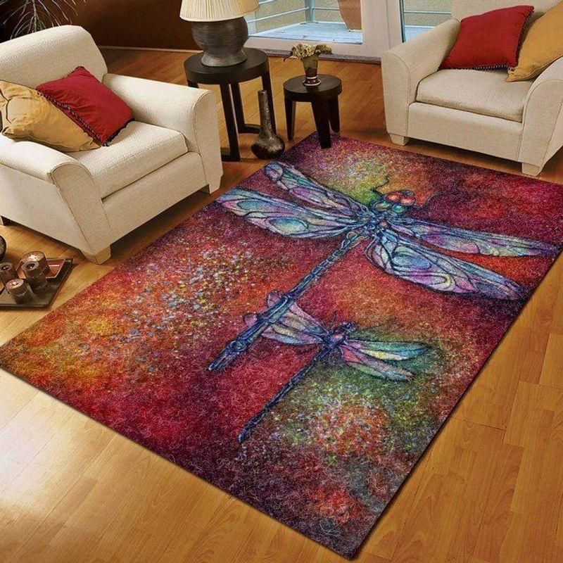 Dragonfly Rug Chrismas Gift - Indoor Outdoor Rugs