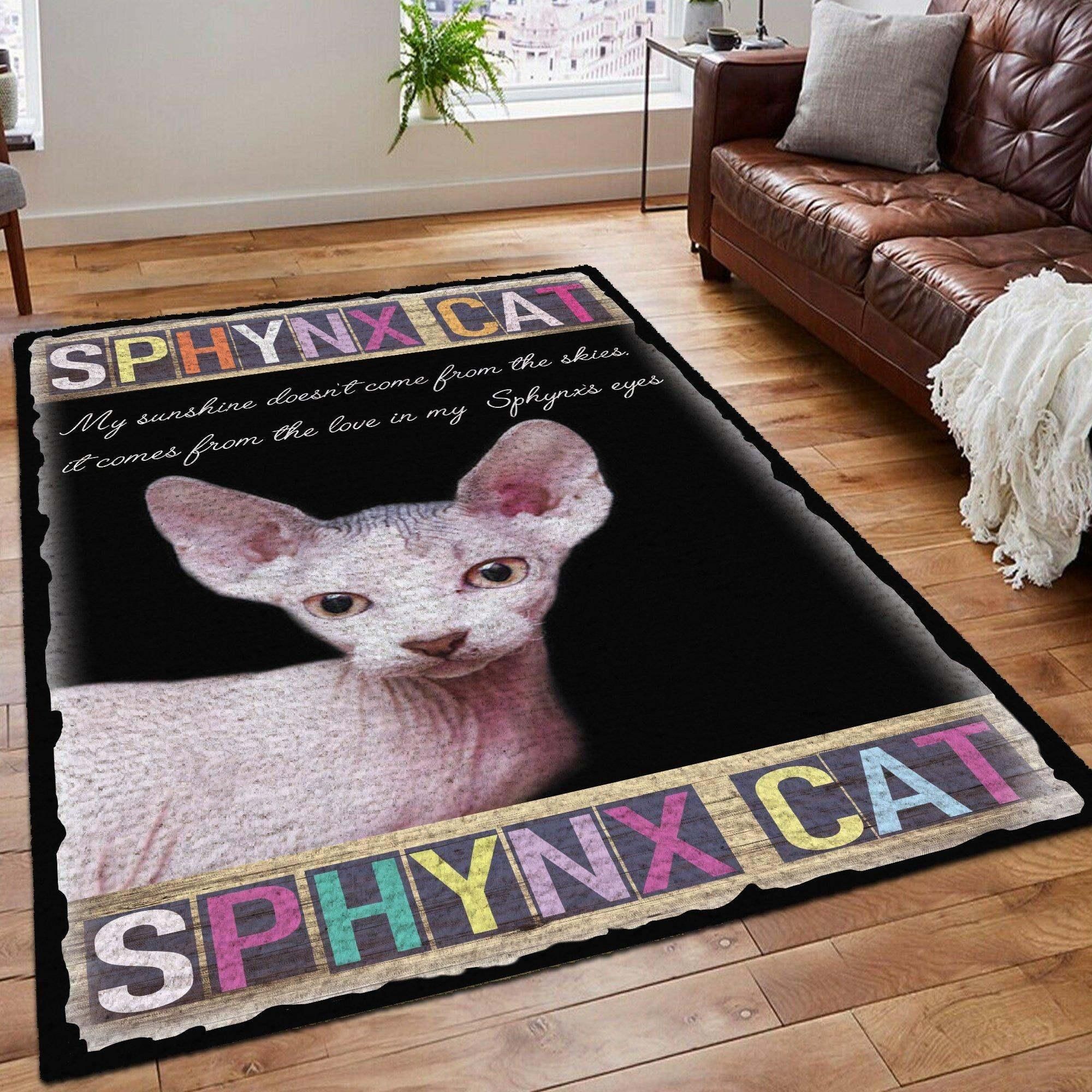 Sphynx So Cool Rug Chrismas Gift - Indoor Outdoor Rugs