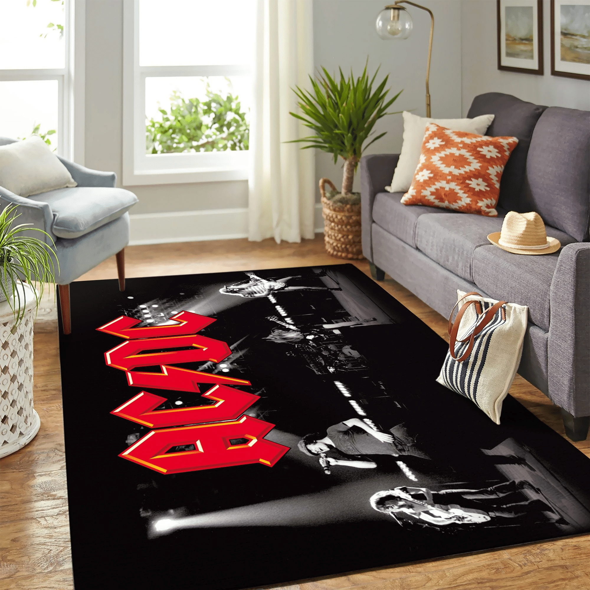 Acdc Band New Red Carpet Floor Area Rug Chrismas Gift - Indoor Outdoor Rugs