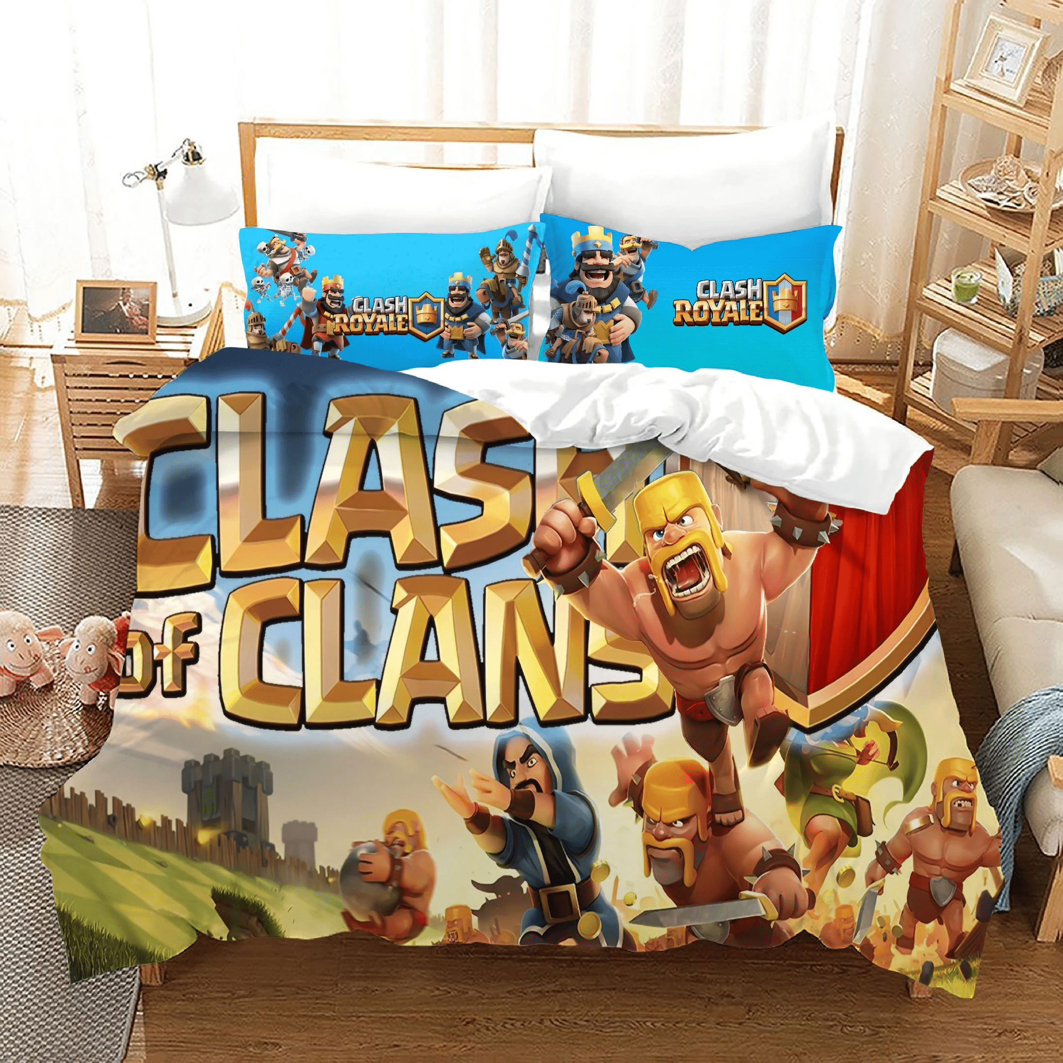 Clash Royale 7 Duvet Cover Quilt Cover Pillowcase Bedding Sets