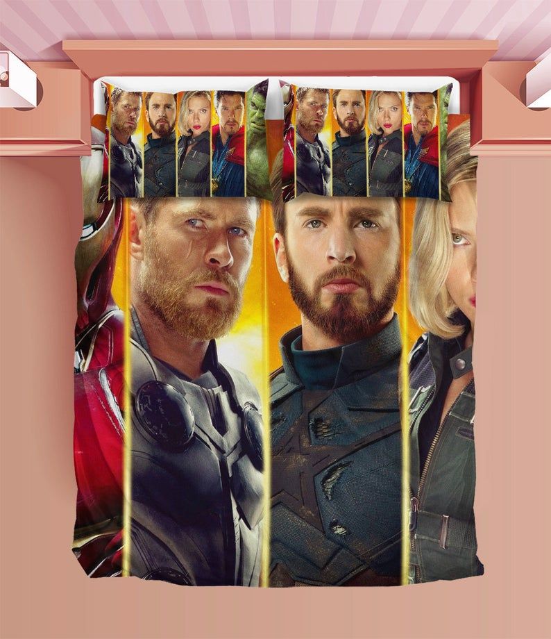 Avengers Duvet Iron Man Thor Captain America Black Widow Bedding