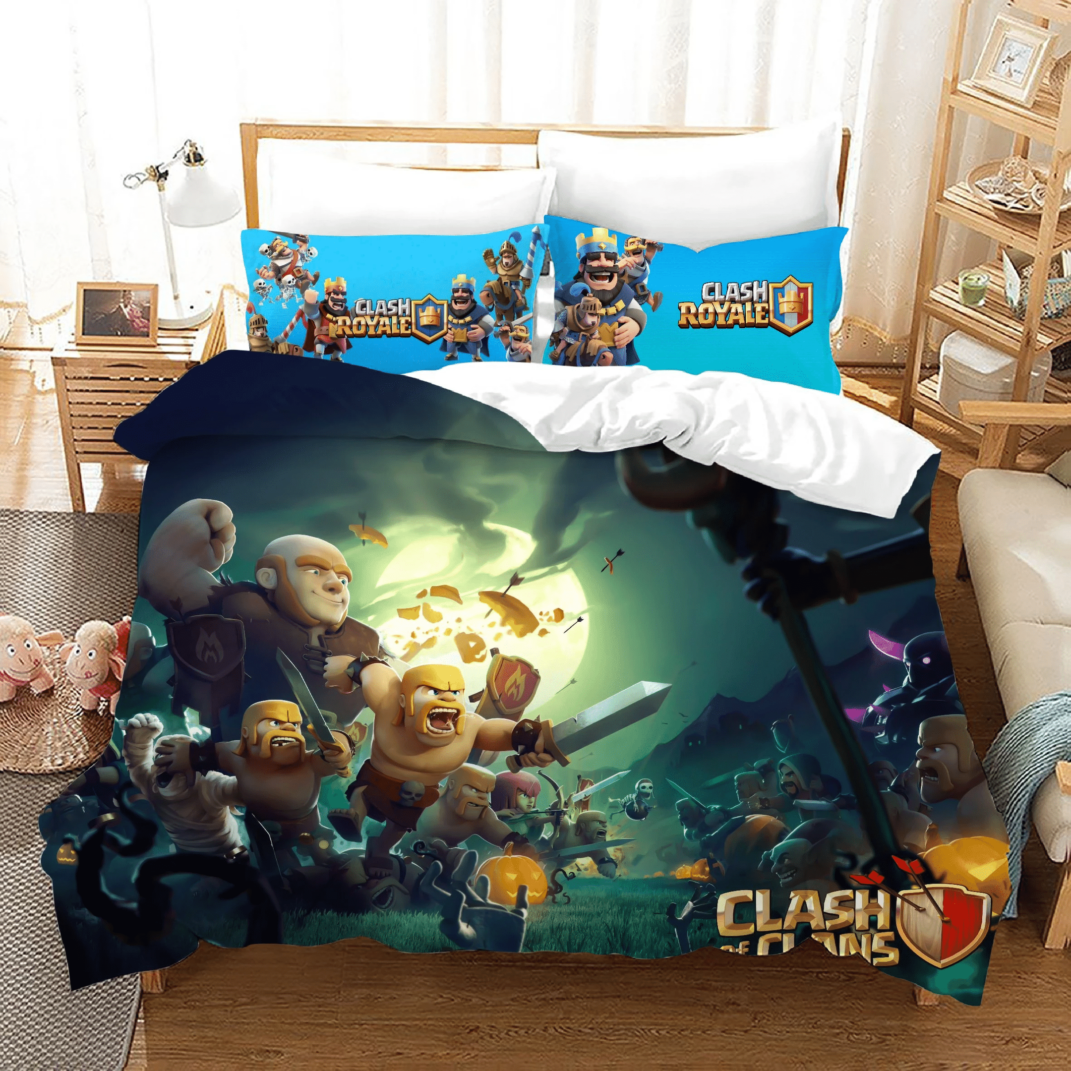 Clash Royale 4 Duvet Cover Quilt Cover Pillowcase Bedding Sets