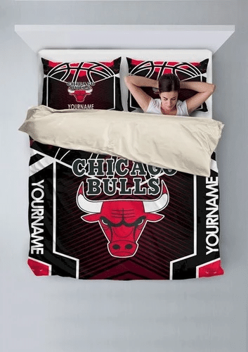 Customize Chicago Bulls Bedding Sets Duvet Cover Bedroom Quilt Bed