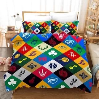 Basketball Logo Basketball 27 Duvet Cover Quilt Cover Pillowcase Bedding