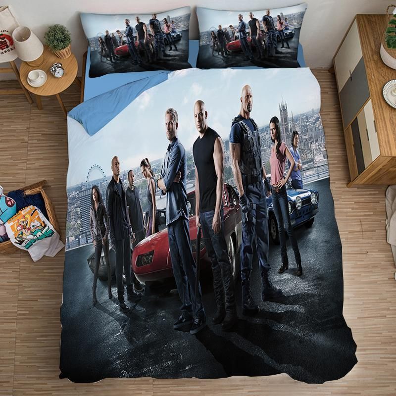 Fast 038 Furious 1 Duvet Cover Pillowcase Bedding Sets Home