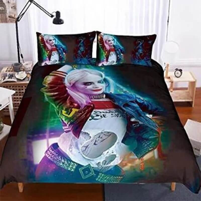 Dc Harley Quinn 15 Duvet Cover Pillowcase Bedding Set Quilt Bed