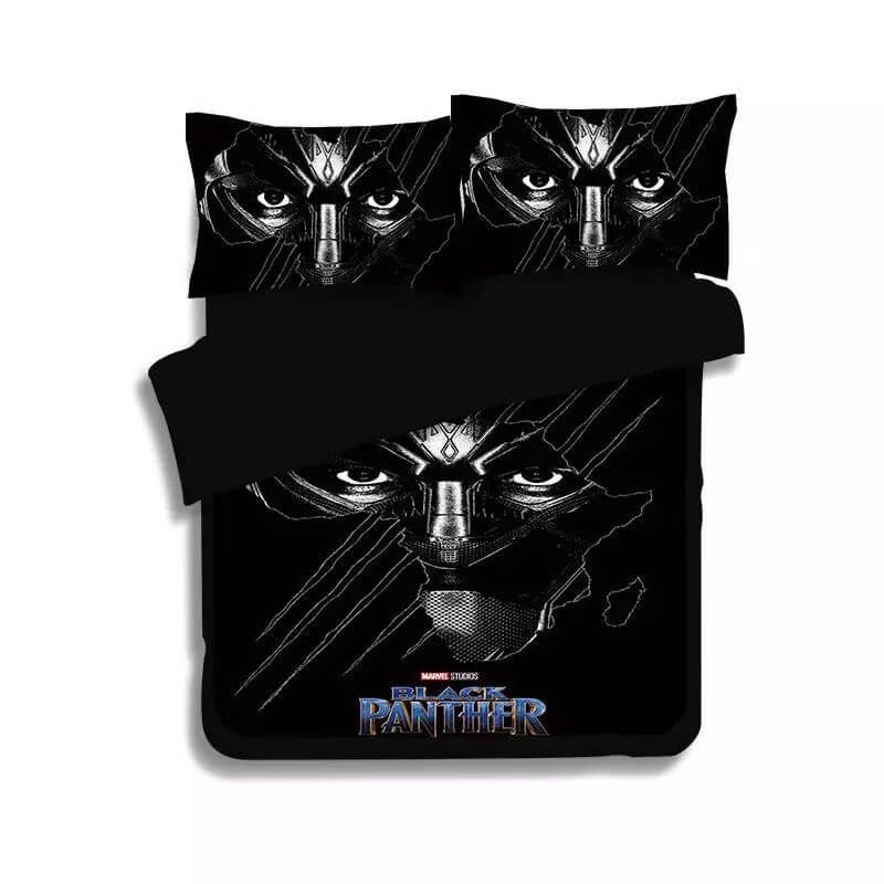 Black Panther 2 Duvet Cover Pillowcase Bedding Set Quilt Bed