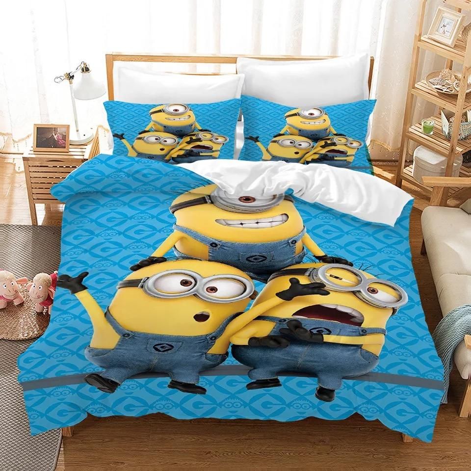 Despicable Me Minions Christmas 2 Duvet Cover Quilt Cover Pillowcase