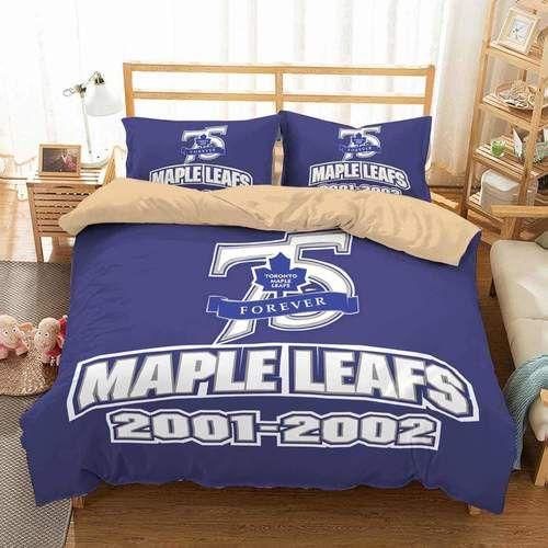 3d Toronto Maple Leafs Duvet Cover Bedding Set Quilt Bed