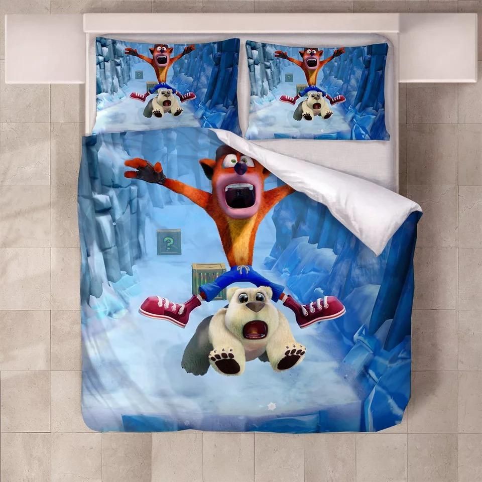 Crash Bandicoot 3 Warped 3 Duvet Cover Quilt Cover Pillowcase