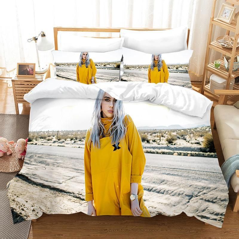 Billie Eilish Bellyache 51 Duvet Cover Pillowcase Bedding Sets Home