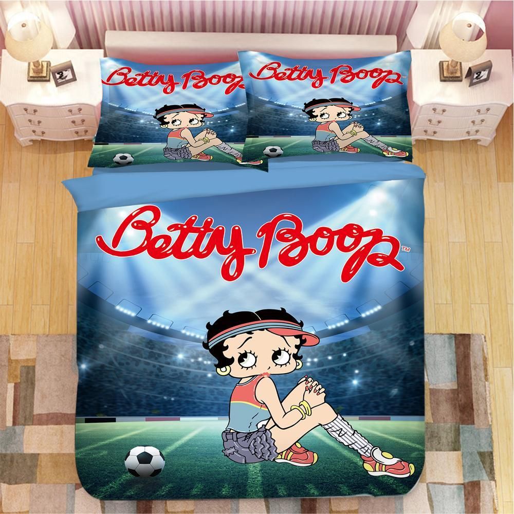 Betty Boop 9 Duvet Cover Pillowcase Bedding Sets Home Bedroom