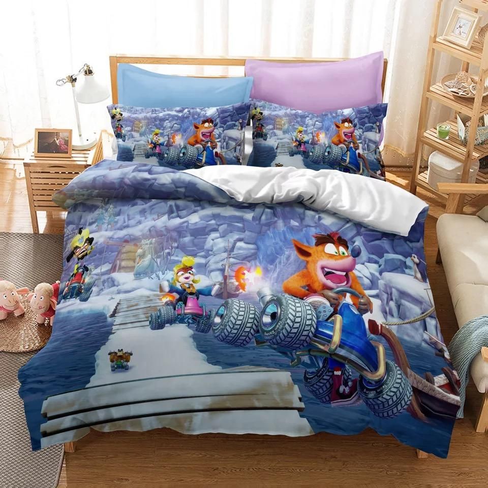 Crash Bandicoot 3 Warped 10 Duvet Cover Quilt Cover Pillowcase