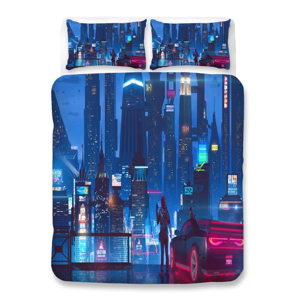 Cyberpunk 2077 74 Duvet Cover Quilt Cover Pillowcase Bedding Sets