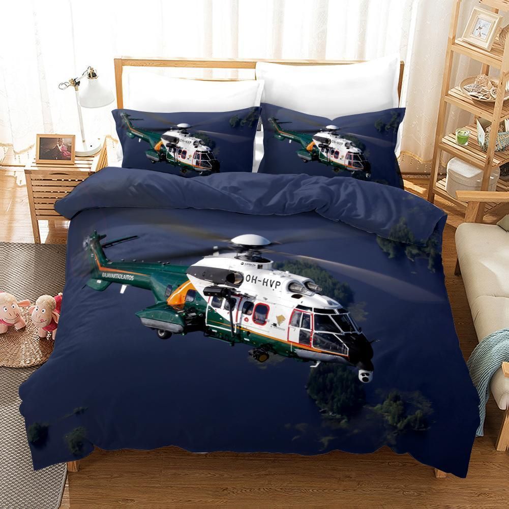 3d Blue Sky Fighter Bedding Set Bedding Sets Duvet Cover