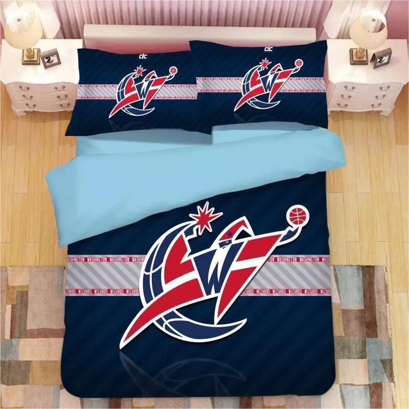 Basketball Washington Wizards 12 Duvet Cover Quilt Cover Pillowcase Bedding