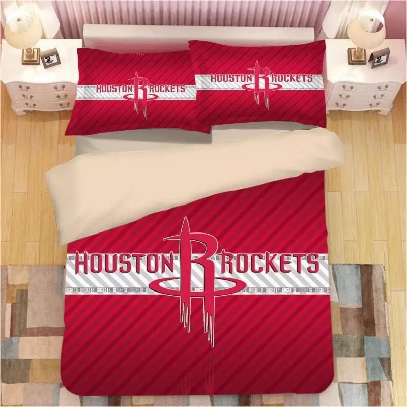 Basketball Houston Rockets Basketball 24 Duvet Cover Pillowcase Bedding Sets