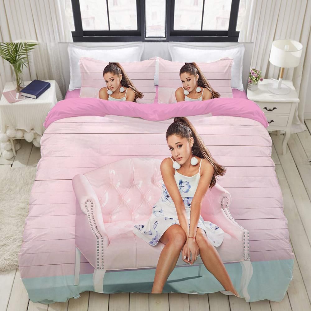 Ariana Grande 2 Duvet Cover Pillowcase Bedding Sets Home Bedroom