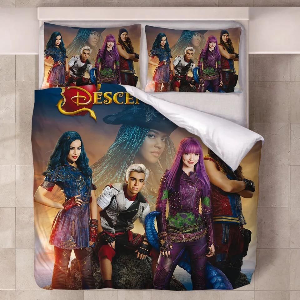 Descendants Mal Carlos Evie Jay 2 Duvet Cover Quilt Cover