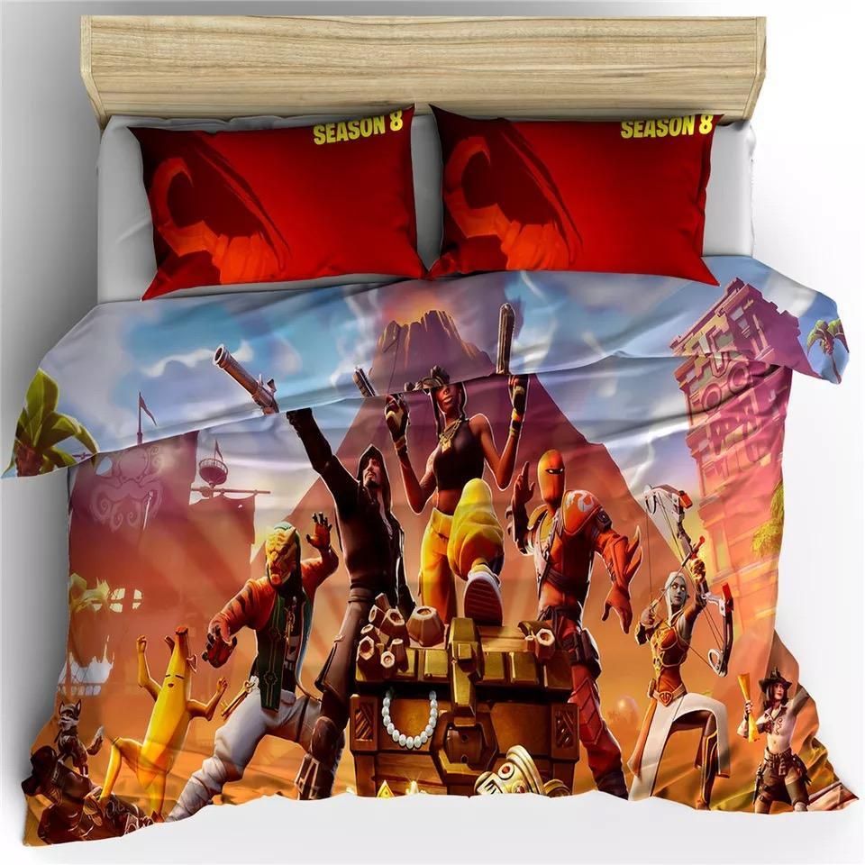 Fortnite Team 29 Duvet Cover Pillowcase Bedding Sets Home Bedroom
