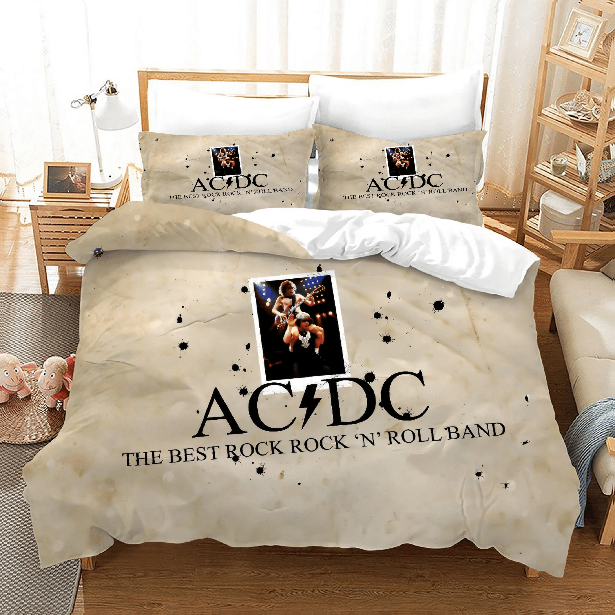Ac Dc Music Band 19 Duvet Cover Quilt Cover Pillowcase Bedding