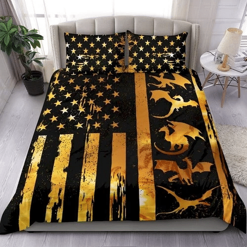 Dragons Flag Bedding Sets Duvet Cover Bedroom Quilt Bed Sets