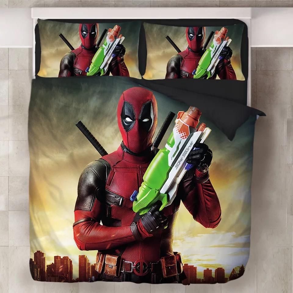 Deadpool X Men 11 Duvet Cover Quilt Cover Pillowcase Bedding Sets