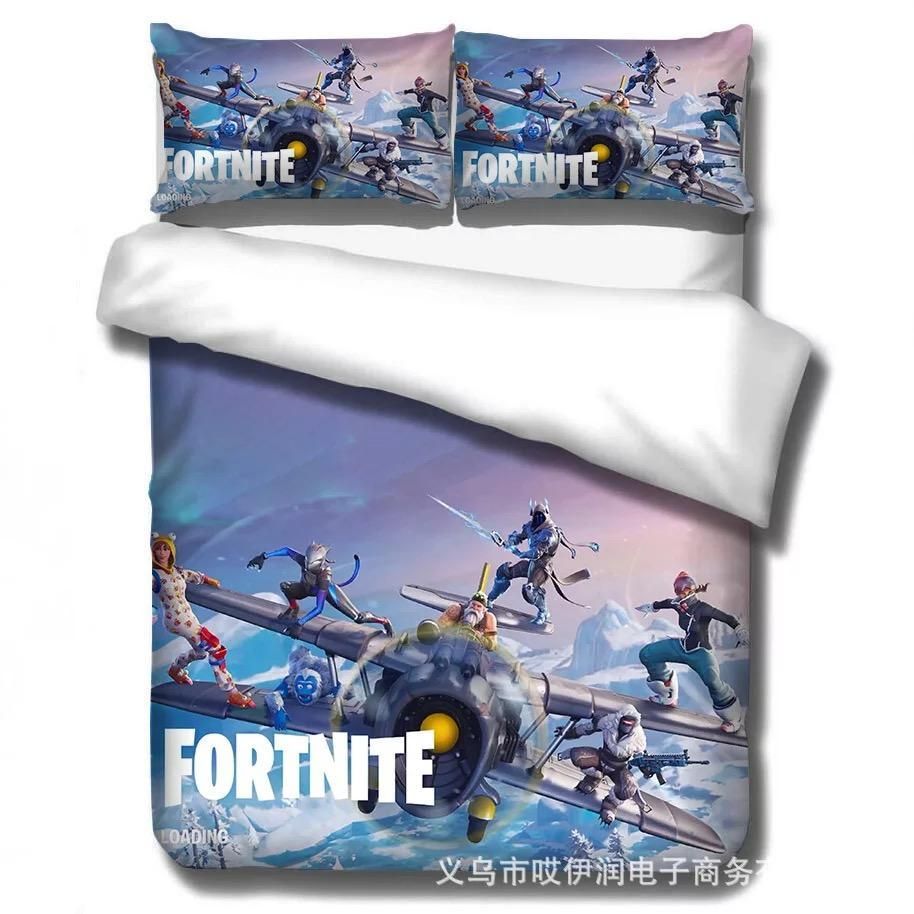 Fortnite Season 8 15 Duvet Cover Pillowcase Bedding Set Quilt