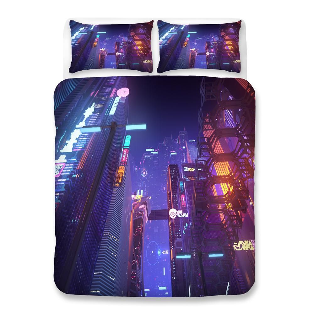 Cyberpunk 2077 76 Duvet Cover Quilt Cover Pillowcase Bedding Sets