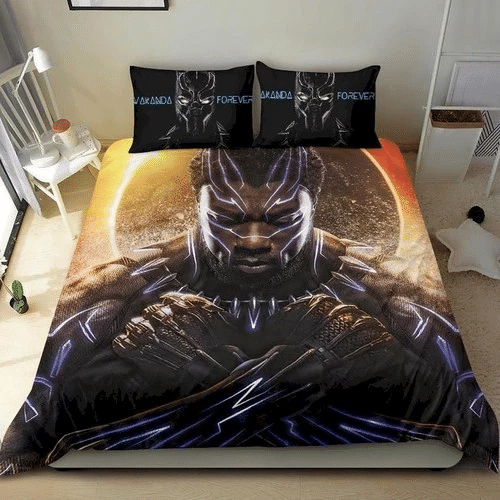 Black Panther Bedding Sets Duvet Cover Bedroom Quilt Bed Sets