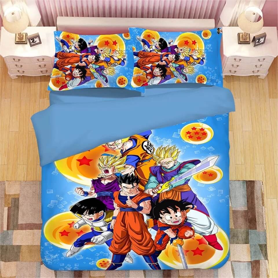 Dragon Ball Z Son Goku 14 Duvet Cover Pillowcase Bedding