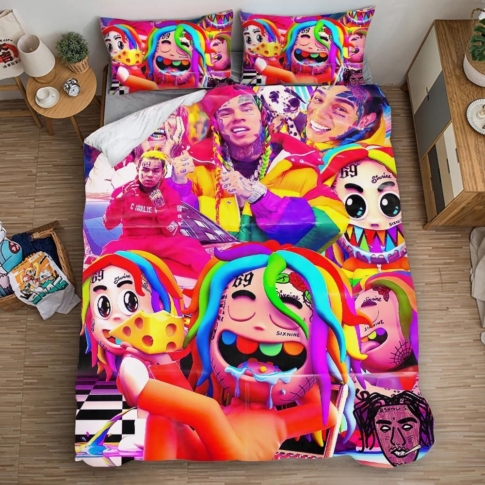 6ix9ine Tekashi69 4 Duvet Cover Pillowcase Bedding Sets Home Bedroom