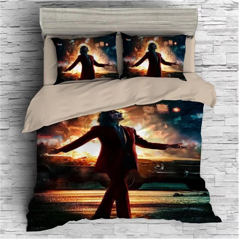2019 Joker Arthur Fleck Clown 17 Duvet Cover Pillowcase Bedding