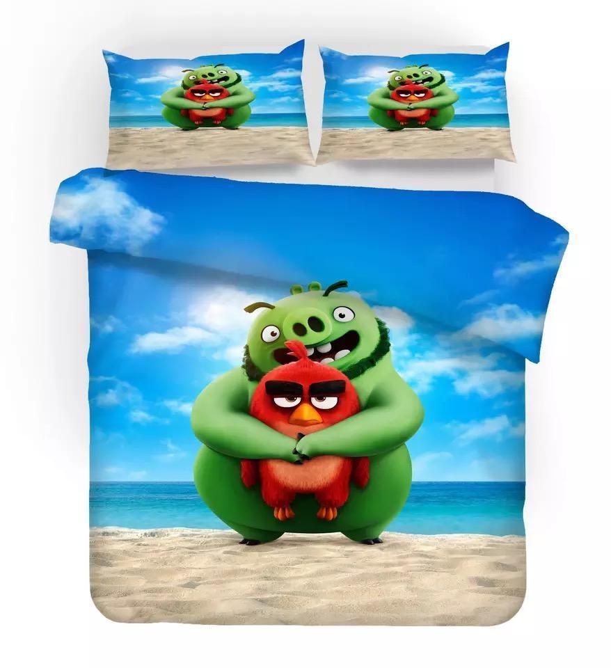 Angry Birds 6 Duvet Cover Pillowcase Bedding Sets Home Decor