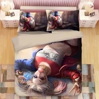 Dc Harley Quinn 1 Duvet Cover Pillowcase Bedding Set Quilt Bed