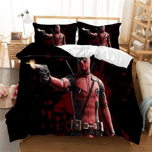Deadpool 05 Bedding Sets Duvet Cover Bedroom Quilt Bed Sets