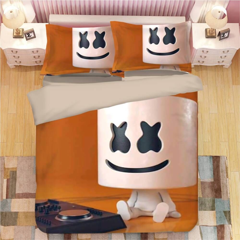Fortnite Marshmello Dj 1 Duvet Cover Quilt Cover Pillowcase Bedding