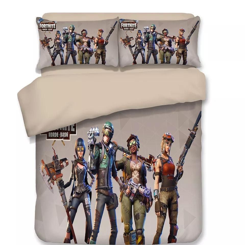 Fortnite Team 6 Duvet Cover Bedding Sets Pillowcase Quilt Bed