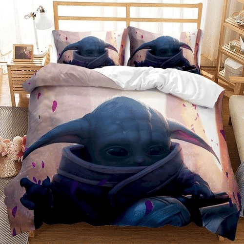 Baby Yoda Grogu Mandalorian 02 Bedding Sets Duvet Cover Bedroom