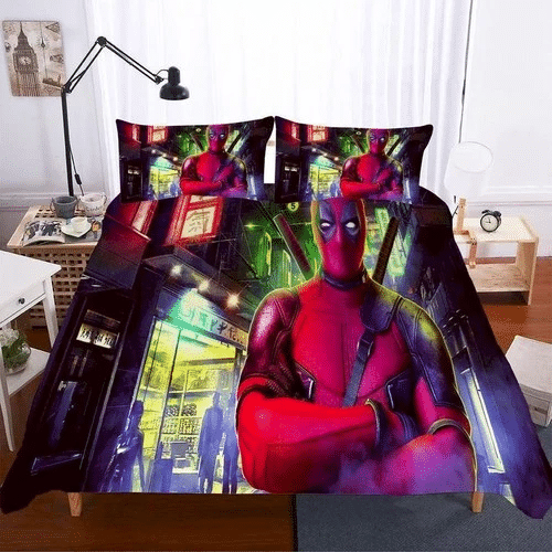 Deadpool 13 Bedding Sets Duvet Cover Bedroom Quilt Bed Sets